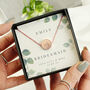 Botanical Rose Gold Necklace And Sentiment Box, thumbnail 2 of 5