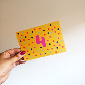 Colourful 4th Birthday Card, 3 of 3
