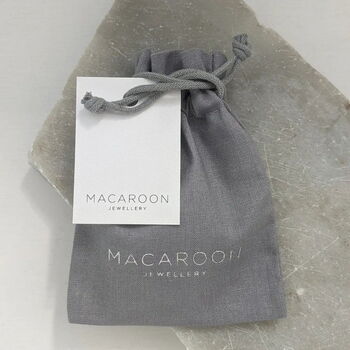 Small Silver Hexagon Hoop Earrings, 5 of 6