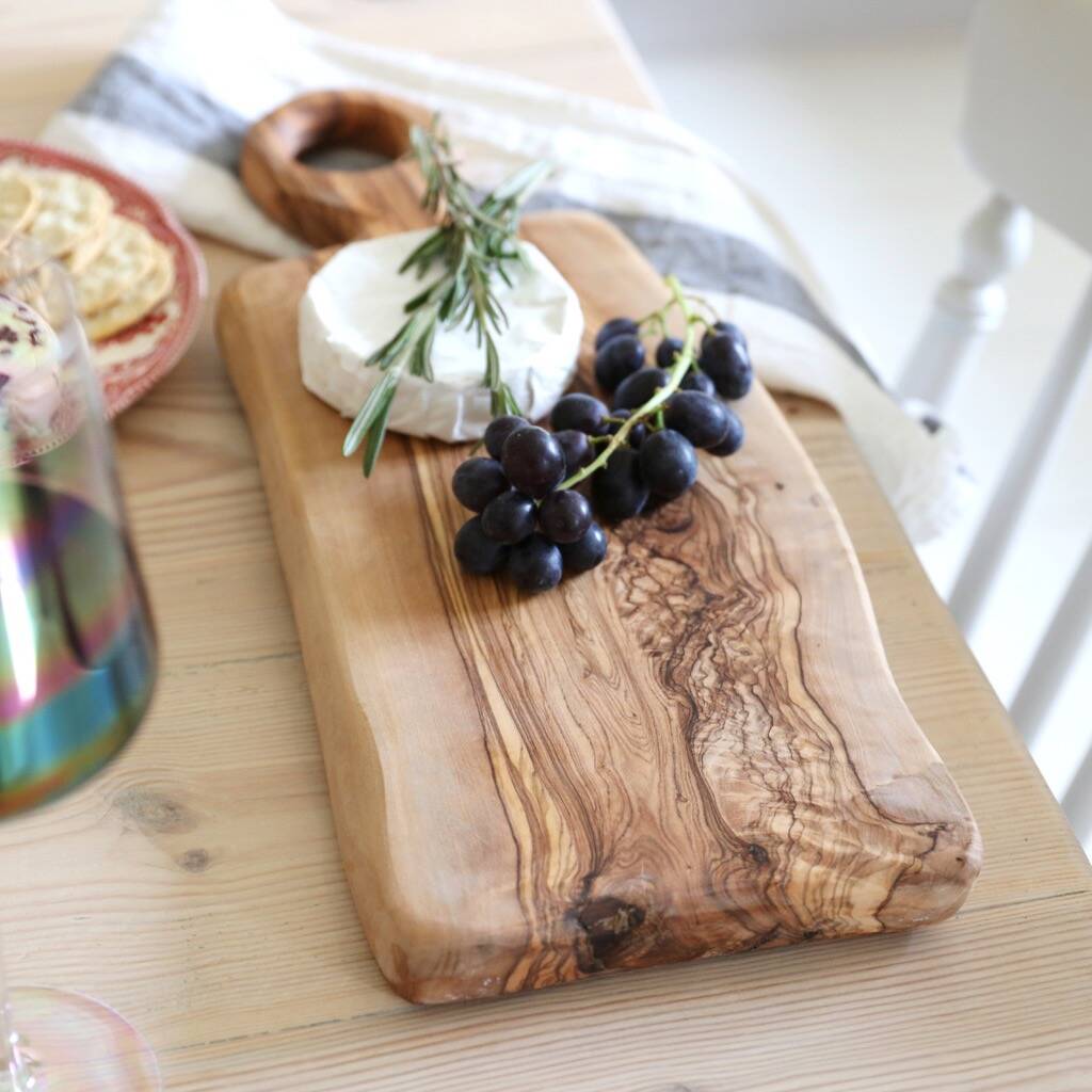 Irregular Shape Olive Wood Serving Board, 1 of 6