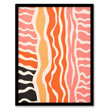 Sand After The Sea Two Abstract Waves Wall Art Print, 5 of 6