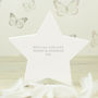 Personalised White Wooden Christening Star, thumbnail 3 of 3