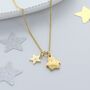 Personalised Gold Plated Penguin And Star Necklace, thumbnail 1 of 2