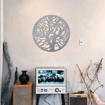 Round Tree Radiance: Wooden Wall Art For Modern Rooms, 7 of 12