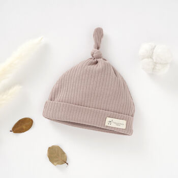 Organic Cotton Baby Hat Set Of Three, 6 of 8