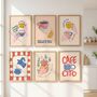 Set Of Six Coffee Themed Print Bundle, thumbnail 1 of 5