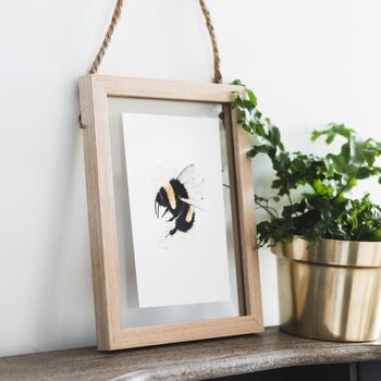 Fluffly Bumble Bee A5 Print, 2 of 3