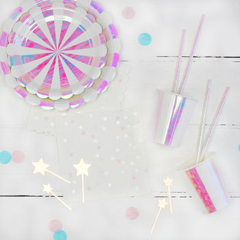 Iridescent Star Cake Toppers, 4 of 7