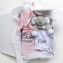 Personalised Pink Blanket And Comforter Hamper, thumbnail 3 of 12