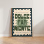 Dolce Far Niente Colourful Italy Wall Art Print, thumbnail 5 of 8