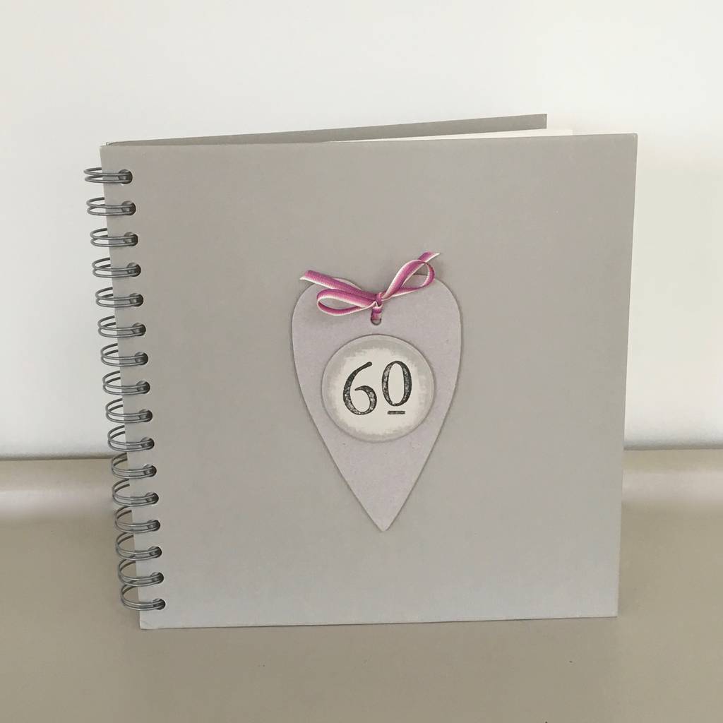 60th Birthday Memories Album / Keepsake Book By Chapel ...