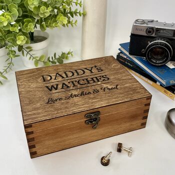 Daddy's Watches And Cufflink Box, 3 of 9