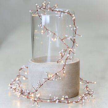 White Jewel Cluster Battery Fairy Lights, 2 of 5