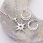 Amethyst Celestial Star Necklace Sterling Silver, thumbnail 1 of 5