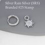 Sun And Moon Face Hoop Earrings In Sterling Silver, thumbnail 8 of 12