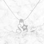 Nova Initial Necklace, thumbnail 2 of 2
