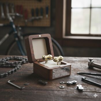 Personalised Bike Chain Cufflinks, 9 of 12