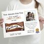 Personalised Fathers Day Chocolate Certificate, thumbnail 4 of 5
