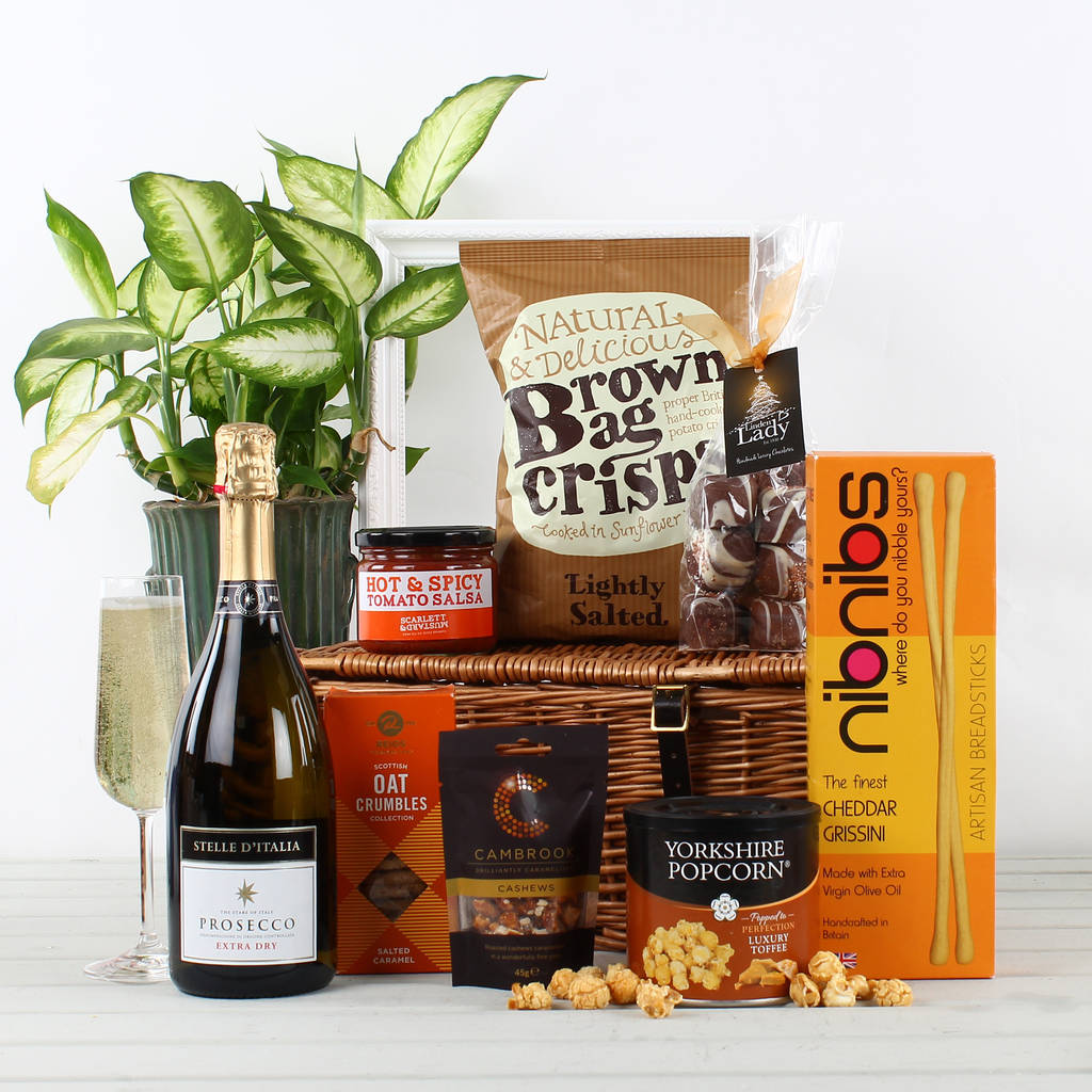 delicious delights prosecco gift hamper by virginia hayward ...