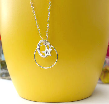 Starlit Necklace With Initial, 2 of 9