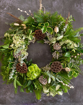 Natural Christmas Wreath Making Kit, 5 of 6