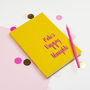 Personalised Leather 'Happy' Journal, thumbnail 5 of 7