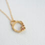 Garnet And Gold Vermeil Small Branch Necklace, thumbnail 1 of 7