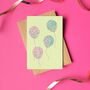 Blitz Balloons Art Greeting Card, thumbnail 1 of 3