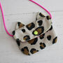 Velvet Leopard Print Mini Bag, thumbnail 3 of 12