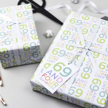 70th Birthday Wrapping Paper Set, 2 of 3