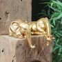 Gold Peering Over Elephant And Giraffe, thumbnail 1 of 6