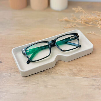 Grey Glasses Holder, Eye Glass Tray And Eyewear Case, 4 of 9