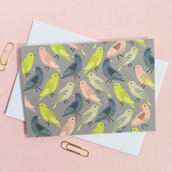 Multi Set Of Eight Bird Print Thank You Cards, 10 of 11