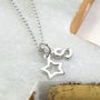 Sterling Silver Twinkle Star Necklace, thumbnail 2 of 4