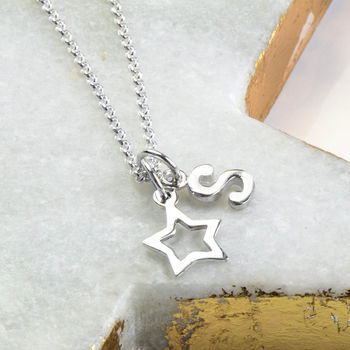 Sterling Silver Twinkle Star Necklace, 2 of 4