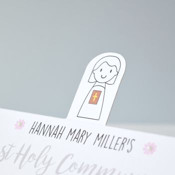Personalised Girl's Holy Communion Or Confirmation Card, 4 of 4