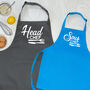 Head Chef And Sous Chef Matching Apron Set, thumbnail 1 of 11