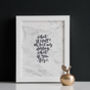 What If I Fall? Personalised Modern Calligraphy Print, thumbnail 1 of 4