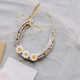Personalised Daisy Charm Lucky Wedding Horseshoe, thumbnail 1 of 11