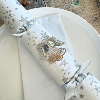 Silver Angel Jewel Luxury Christmas Crackers Set Of Six, 3 of 5