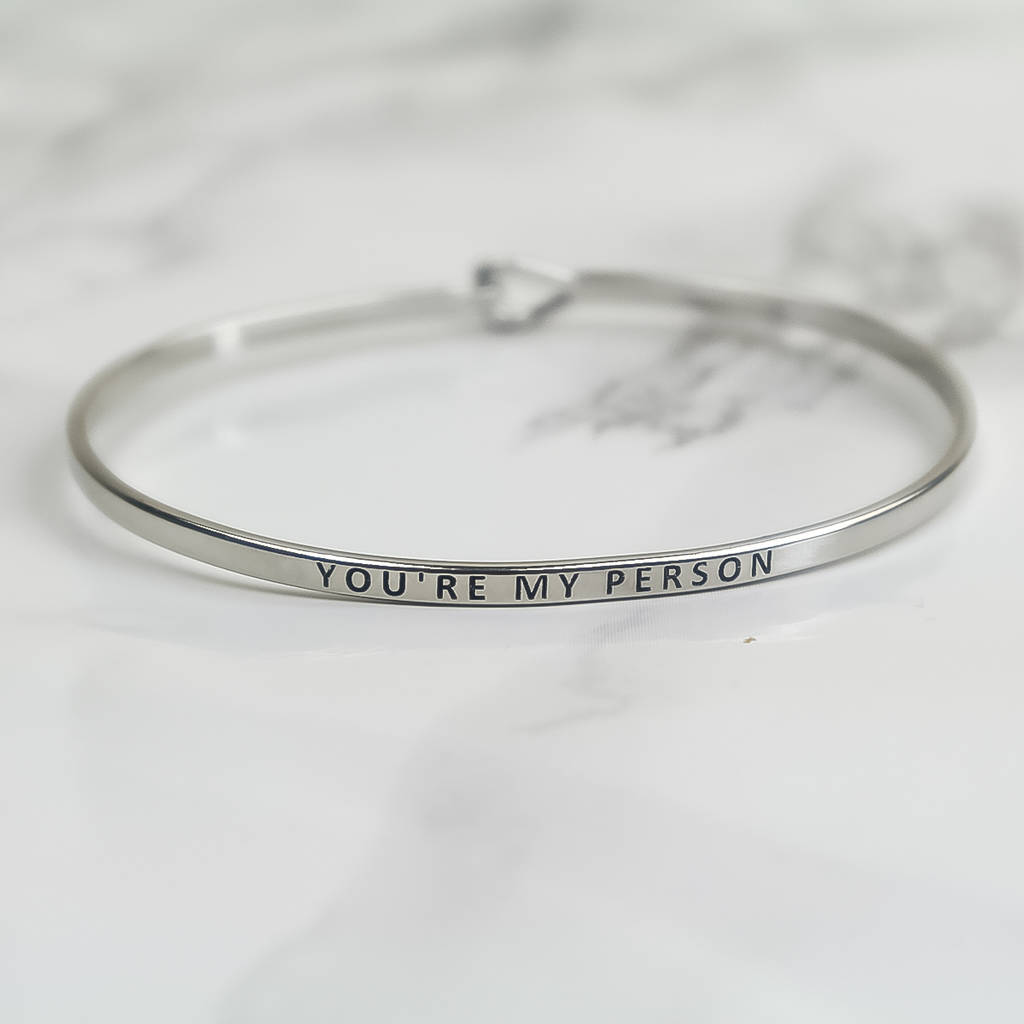 You&#39;re My Person Keepsake Bracelet By Jacob Noah Personalised Gifts | notonthehighstreet.com