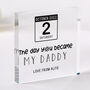 Personalised First Father’s Day Daddy Plaque Gift, thumbnail 1 of 4