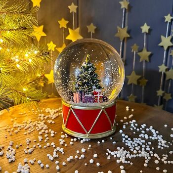 Christmas Tree Snowglobe On Drum Base, 2 of 2