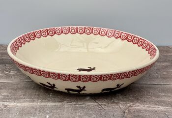 Reindeer Patterned Serving Bowl, 28cm, 2 of 3
