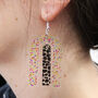 Colourful Acrylic Statement Earrings, thumbnail 4 of 12