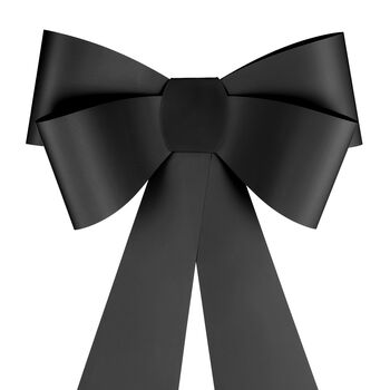 Elegant Black Decorative Card Bow For Home Décor, 2 of 5