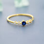 Sterling Silver Sapphire Blue Cz Ring, thumbnail 7 of 12