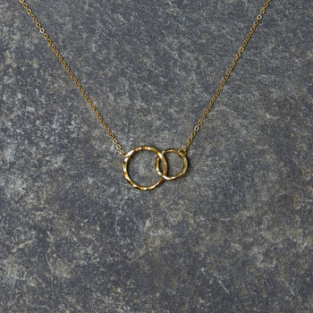 Mother And Daughter Sterling Infinity Circles Necklace, 2 of 4