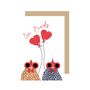 Love Birds Greetings Card, thumbnail 2 of 2