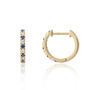 Dovehouse Gold Plated And Cubic Zirconia Hoop Earrings, thumbnail 10 of 11